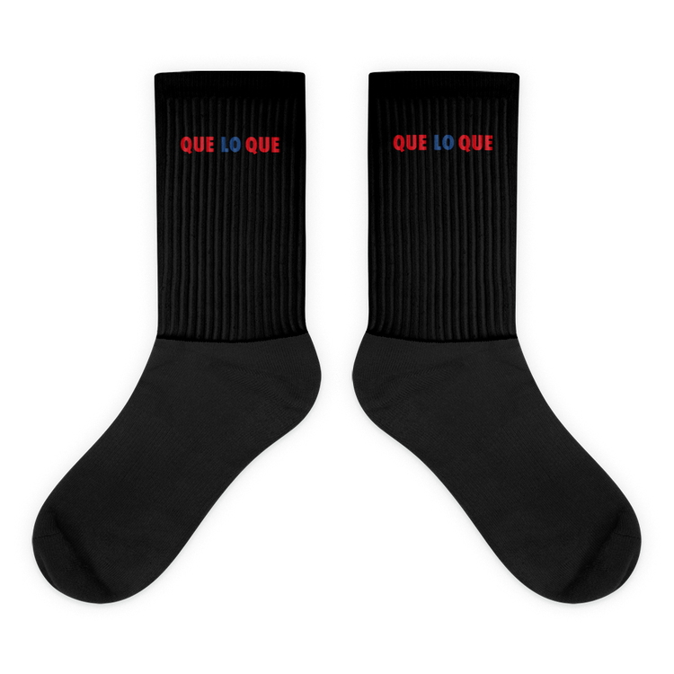 Que Lo Que Socks - 2020 - DominicanGirlfriend.com - Frases Dominicanas - República Dominicana Lifestyle Graphic T-Shirts Streetwear & Accessories - New York - Bronx - Washington Heights - Miami - Florida - Boca Chica - USA - Dominican Clothing