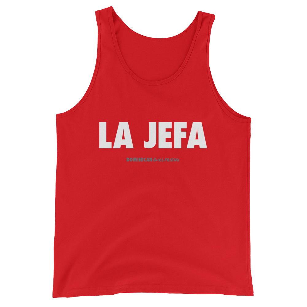 La Jefa Tank Top  - 2020 - DominicanGirlfriend.com - Frases Dominicanas - República Dominicana Lifestyle Graphic T-Shirts Streetwear & Accessories - New York - Bronx - Washington Heights - Miami - Florida - Boca Chica - USA - Dominican Clothing