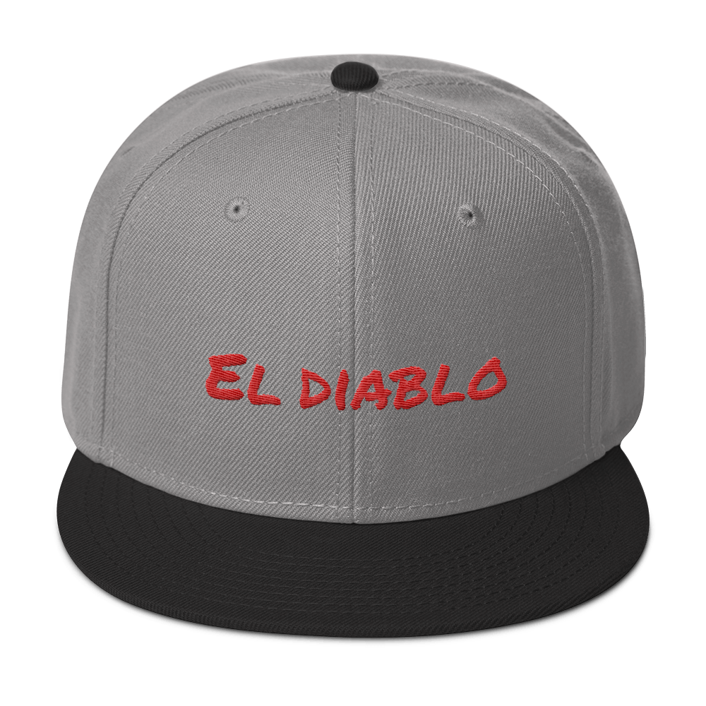 El Diablo Snapback Hat  - 2020 - DominicanGirlfriend.com - Frases Dominicanas - República Dominicana Lifestyle Graphic T-Shirts Streetwear & Accessories - New York - Bronx - Washington Heights - Miami - Florida - Boca Chica - USA - Dominican Clothing
