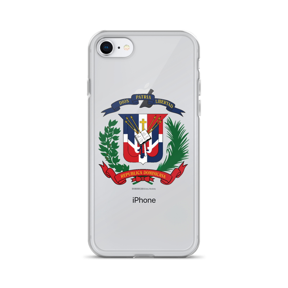 Escudo de la República Dominicana iPhone Case - 2020 - DominicanGirlfriend.com - Frases Dominicanas - República Dominicana Lifestyle Graphic T-Shirts Streetwear & Accessories - New York - Bronx - Washington Heights - Miami - Florida - Boca Chica - USA - Dominican Clothing