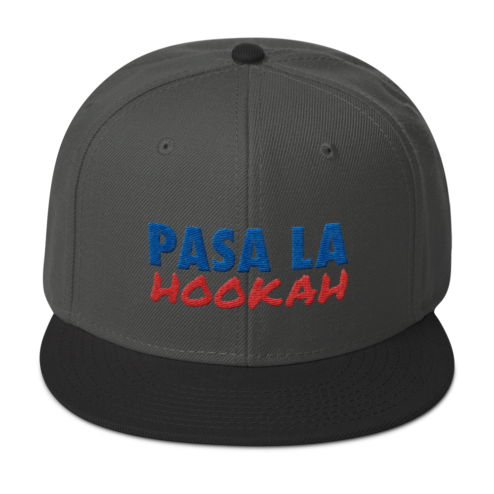Pasa La Hookah Snapback Hat  - 2020 - DominicanGirlfriend.com - Frases Dominicanas - República Dominicana Lifestyle Graphic T-Shirts Streetwear & Accessories - New York - Bronx - Washington Heights - Miami - Florida - Boca Chica - USA - Dominican Clothing