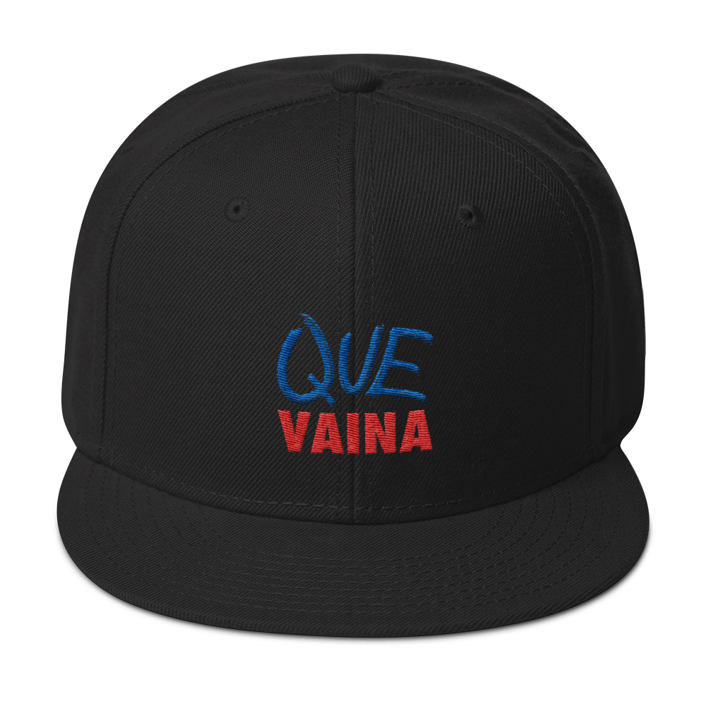 Que Vaina Snapback Hat - 2020 - DominicanGirlfriend.com - Frases Dominicanas - República Dominicana Lifestyle Graphic T-Shirts Streetwear & Accessories - New York - Bronx - Washington Heights - Miami - Florida - Boca Chica - USA - Dominican Clothing