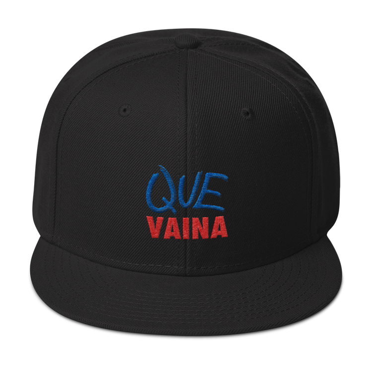 Que Vaina Snapback Hat - 2020 - DominicanGirlfriend.com - Frases Dominicanas - República Dominicana Lifestyle Graphic T-Shirts Streetwear & Accessories - New York - Bronx - Washington Heights - Miami - Florida - Boca Chica - USA - Dominican Clothing