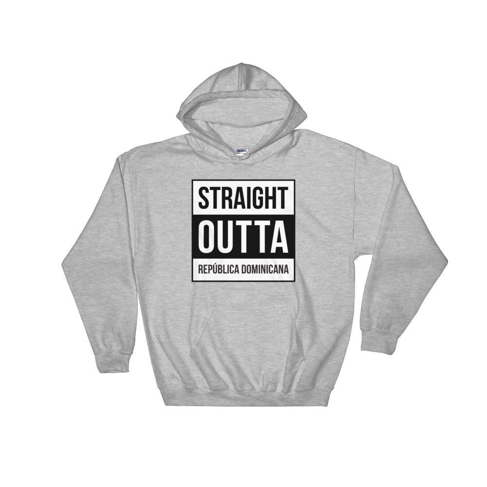 Straight Outta República Dominicana Unisex Hoodie  - 2020 - DominicanGirlfriend.com - Frases Dominicanas - República Dominicana Lifestyle Graphic T-Shirts Streetwear & Accessories - New York - Bronx - Washington Heights - Miami - Florida - Boca Chica - USA - Dominican Clothing