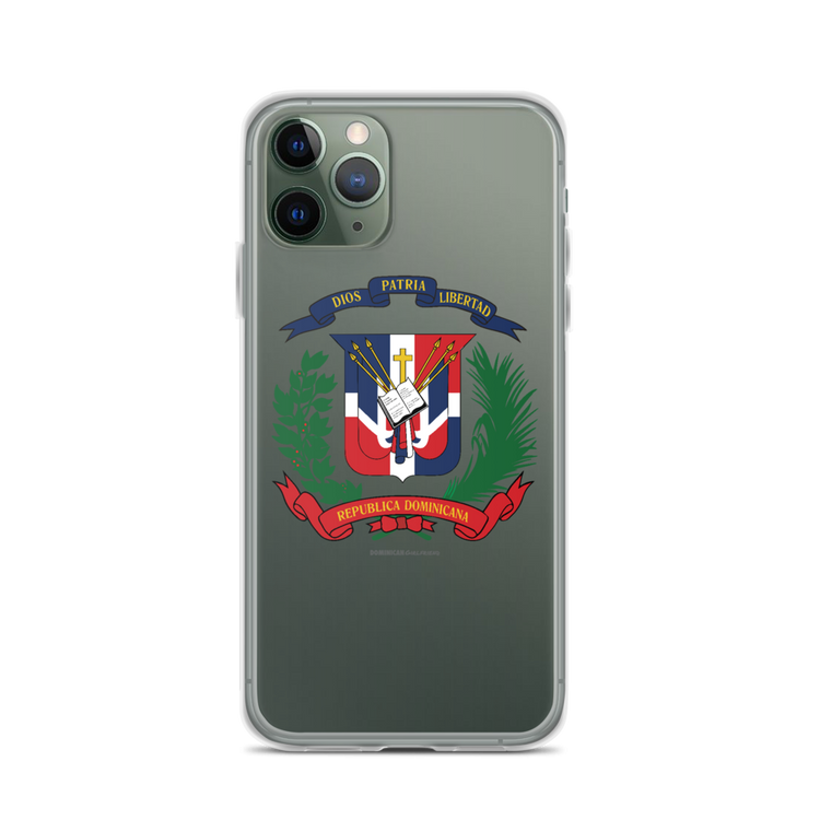 Escudo de la República Dominicana iPhone Case - 2020 - DominicanGirlfriend.com - Frases Dominicanas - República Dominicana Lifestyle Graphic T-Shirts Streetwear & Accessories - New York - Bronx - Washington Heights - Miami - Florida - Boca Chica - USA - Dominican Clothing