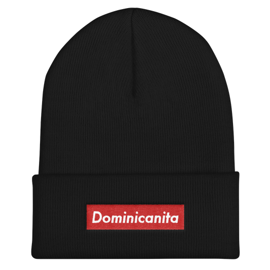 Dominicanita Cuffed Beanie  - 2020 - DominicanGirlfriend.com - Frases Dominicanas - República Dominicana Lifestyle Graphic T-Shirts Streetwear & Accessories - New York - Bronx - Washington Heights - Miami - Florida - Boca Chica - USA - Dominican Clothing