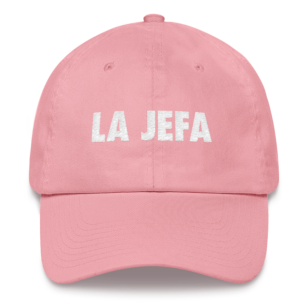 La Jefa Dad Hat  - 2020 - DominicanGirlfriend.com - Frases Dominicanas - República Dominicana Lifestyle Graphic T-Shirts Streetwear & Accessories - New York - Bronx - Washington Heights - Miami - Florida - Boca Chica - USA - Dominican Clothing