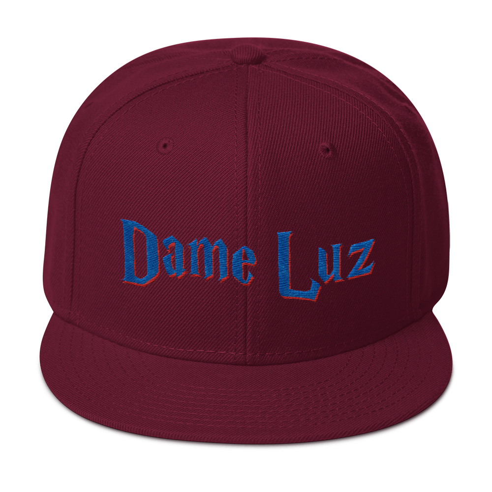 Dame Luz Snapback Hat  - 2020 - DominicanGirlfriend.com - Frases Dominicanas - República Dominicana Lifestyle Graphic T-Shirts Streetwear & Accessories - New York - Bronx - Washington Heights - Miami - Florida - Boca Chica - USA - Dominican Clothing