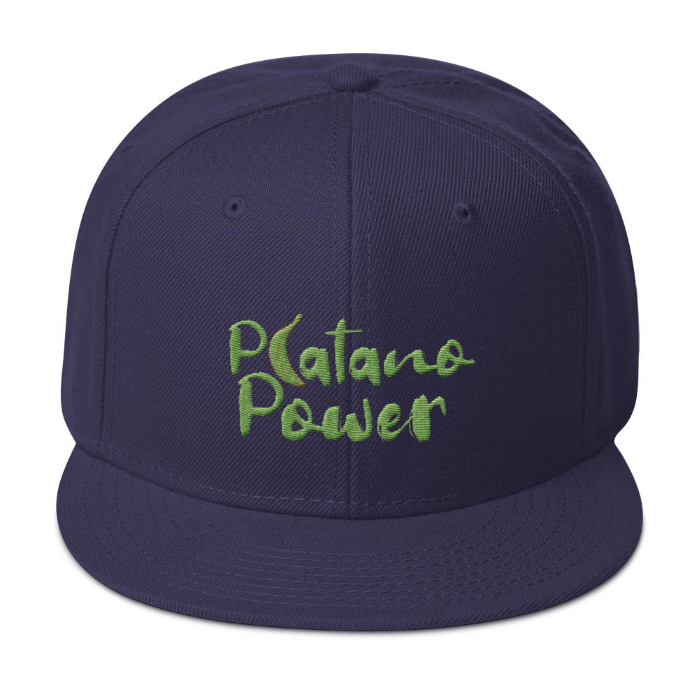 Platano Power Snapback Hat - 2020 - DominicanGirlfriend.com - Frases Dominicanas - República Dominicana Lifestyle Graphic T-Shirts Streetwear & Accessories - New York - Bronx - Washington Heights - Miami - Florida - Boca Chica - USA - Dominican Clothing