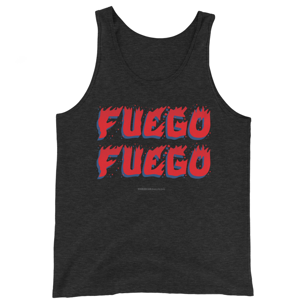 Fuego Tank Top  - 2020 - DominicanGirlfriend.com - Frases Dominicanas - República Dominicana Lifestyle Graphic T-Shirts Streetwear & Accessories - New York - Bronx - Washington Heights - Miami - Florida - Boca Chica - USA - Dominican Clothing