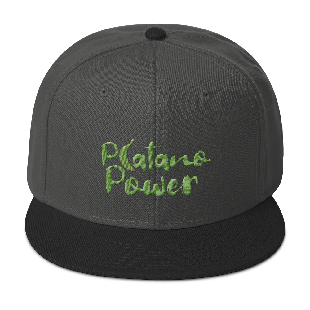 Platano Power Snapback Hat - 2020 - DominicanGirlfriend.com - Frases Dominicanas - República Dominicana Lifestyle Graphic T-Shirts Streetwear & Accessories - New York - Bronx - Washington Heights - Miami - Florida - Boca Chica - USA - Dominican Clothing