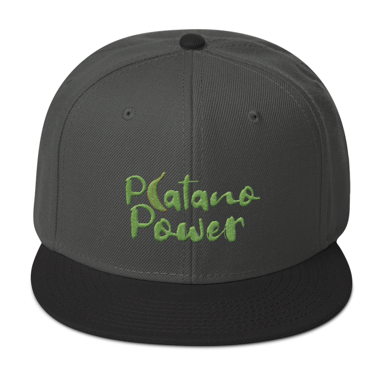 Platano Power Snapback Hat - 2020 - DominicanGirlfriend.com - Frases Dominicanas - República Dominicana Lifestyle Graphic T-Shirts Streetwear & Accessories - New York - Bronx - Washington Heights - Miami - Florida - Boca Chica - USA - Dominican Clothing