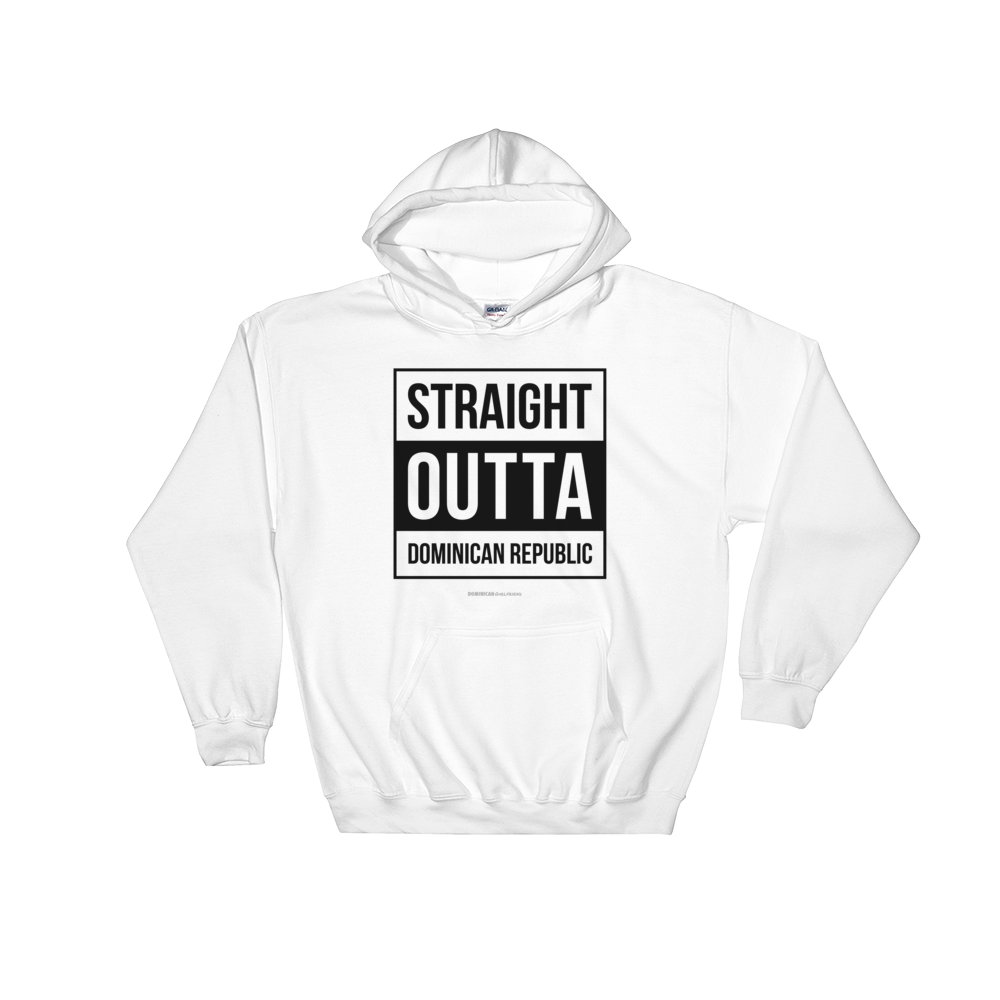 Straight Outta Dominican Republic Unisex Hoodie  - 2020 - DominicanGirlfriend.com - Frases Dominicanas - República Dominicana Lifestyle Graphic T-Shirts Streetwear & Accessories - New York - Bronx - Washington Heights - Miami - Florida - Boca Chica - USA - Dominican Clothing