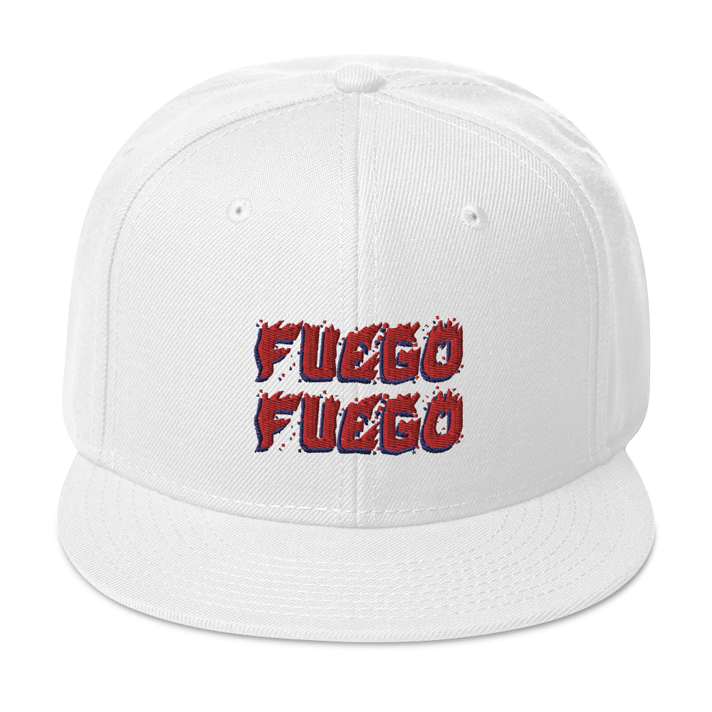 Fuego Snapback  - 2020 - DominicanGirlfriend.com - Frases Dominicanas - República Dominicana Lifestyle Graphic T-Shirts Streetwear & Accessories - New York - Bronx - Washington Heights - Miami - Florida - Boca Chica - USA - Dominican Clothing