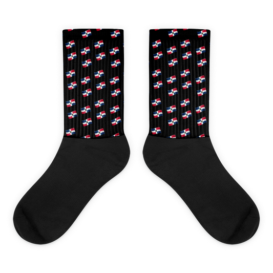 All-Over Emoji República Dominicana Flag Socks  - 2020 - DominicanGirlfriend.com - Frases Dominicanas - República Dominicana Lifestyle Graphic T-Shirts Streetwear & Accessories - New York - Bronx - Washington Heights - Miami - Florida - Boca Chica - USA - Dominican Clothing