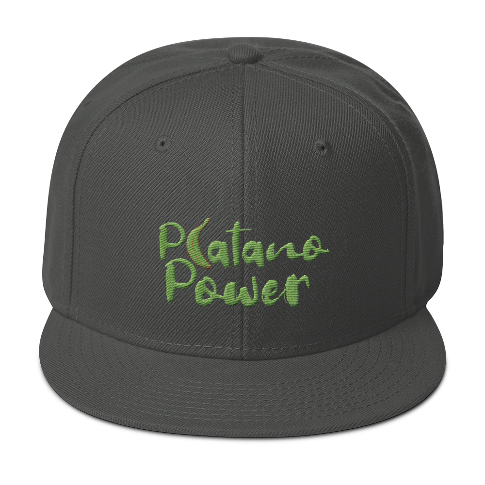 Platano Power Snapback Hat - 2020 - DominicanGirlfriend.com - Frases Dominicanas - República Dominicana Lifestyle Graphic T-Shirts Streetwear & Accessories - New York - Bronx - Washington Heights - Miami - Florida - Boca Chica - USA - Dominican Clothing