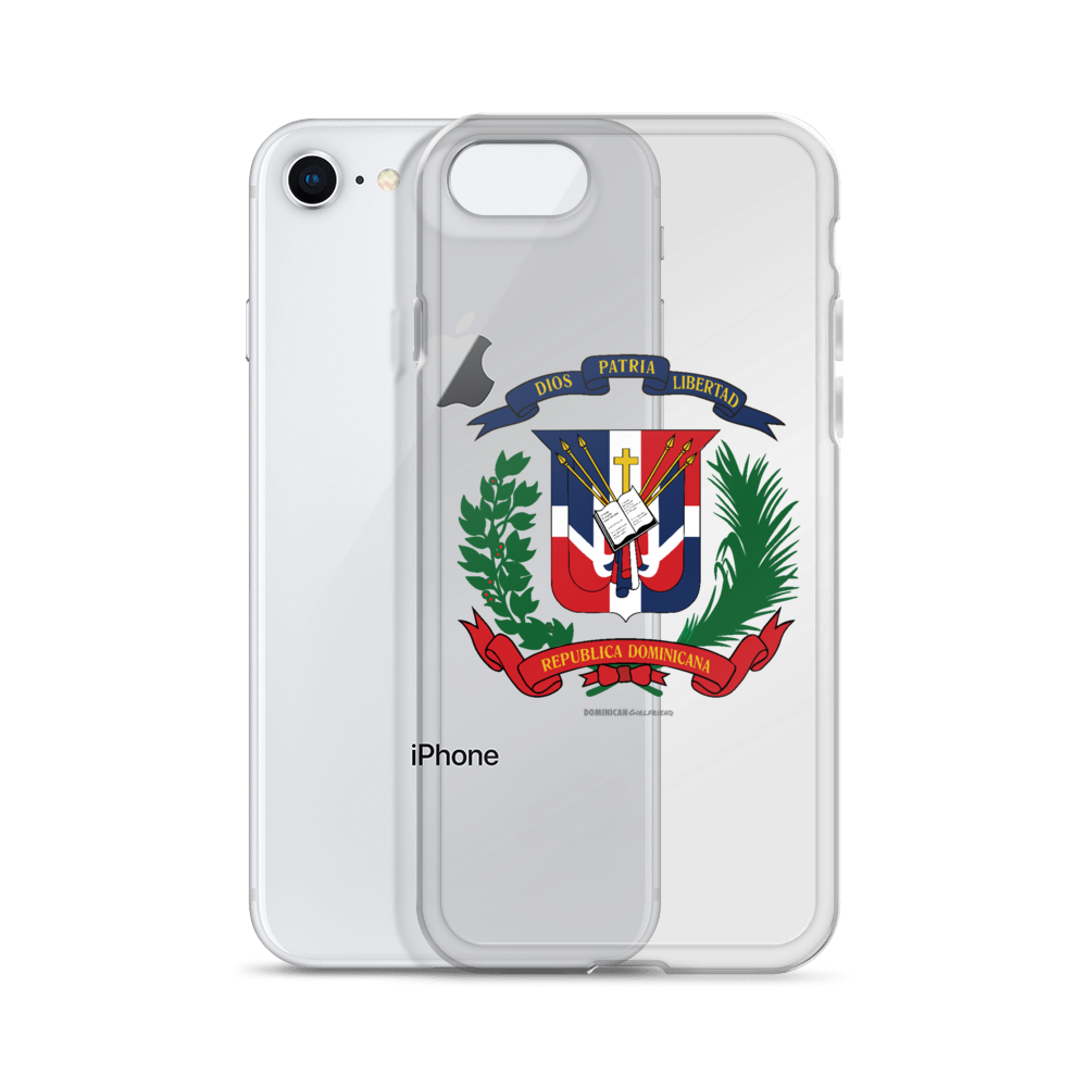 Escudo de la República Dominicana iPhone Case - 2020 - DominicanGirlfriend.com - Frases Dominicanas - República Dominicana Lifestyle Graphic T-Shirts Streetwear & Accessories - New York - Bronx - Washington Heights - Miami - Florida - Boca Chica - USA - Dominican Clothing