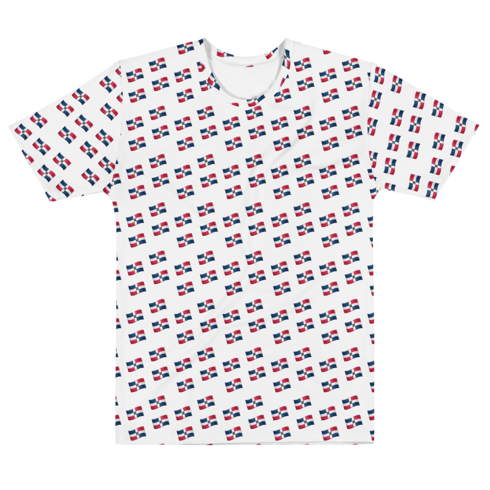 All-Over Emoji República Dominicana Flag Men's T-shirt