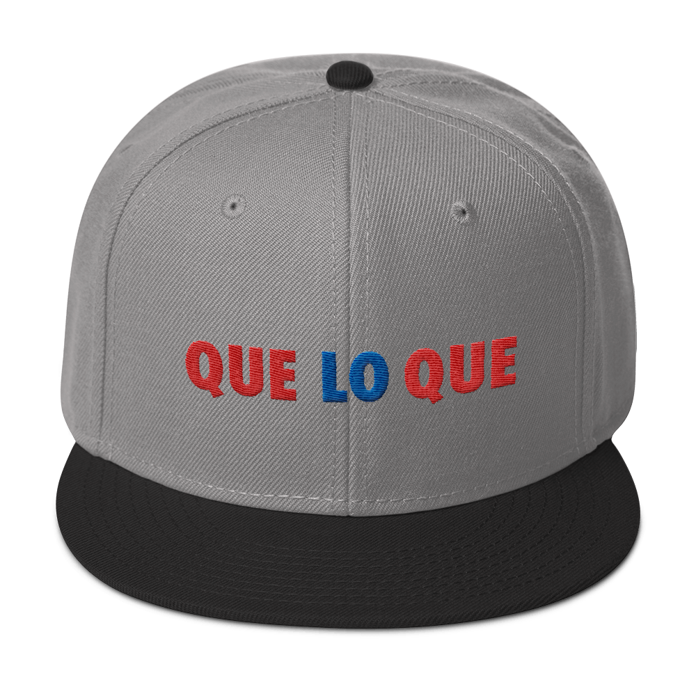 Que Lo Que Snapback Hat  - 2020 - DominicanGirlfriend.com - Frases Dominicanas - República Dominicana Lifestyle Graphic T-Shirts Streetwear & Accessories - New York - Bronx - Washington Heights - Miami - Florida - Boca Chica - USA - Dominican Clothing