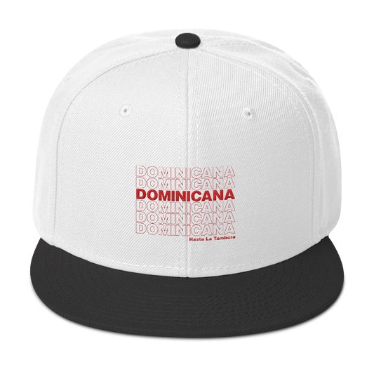 Dominicana Hasta La Tambora Snapback  - 2020 - DominicanGirlfriend.com - Frases Dominicanas - República Dominicana Lifestyle Graphic T-Shirts Streetwear & Accessories - New York - Bronx - Washington Heights - Miami - Florida - Boca Chica - USA - Dominican Clothing