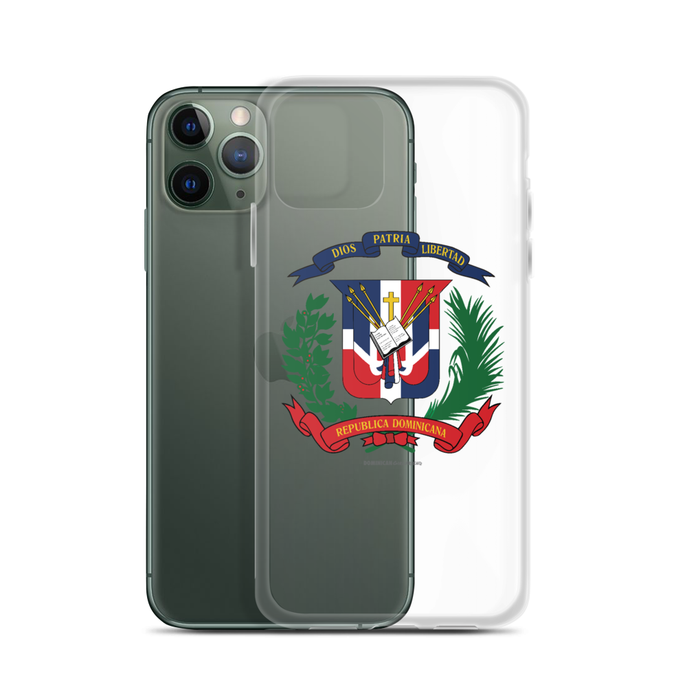 Escudo de la República Dominicana iPhone Case - 2020 - DominicanGirlfriend.com - Frases Dominicanas - República Dominicana Lifestyle Graphic T-Shirts Streetwear & Accessories - New York - Bronx - Washington Heights - Miami - Florida - Boca Chica - USA - Dominican Clothing