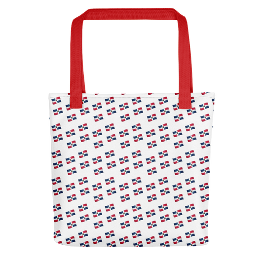 All-Over Emoji República Dominicana Flag Tote bag  - 2020 - DominicanGirlfriend.com - Frases Dominicanas - República Dominicana Lifestyle Graphic T-Shirts Streetwear & Accessories - New York - Bronx - Washington Heights - Miami - Florida - Boca Chica - USA - Dominican Clothing