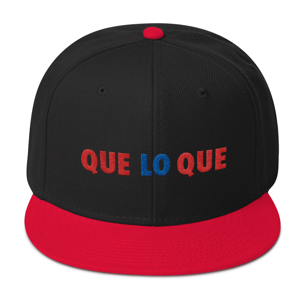 Que Lo Que Snapback Hat  - 2020 - DominicanGirlfriend.com - Frases Dominicanas - República Dominicana Lifestyle Graphic T-Shirts Streetwear & Accessories - New York - Bronx - Washington Heights - Miami - Florida - Boca Chica - USA - Dominican Clothing