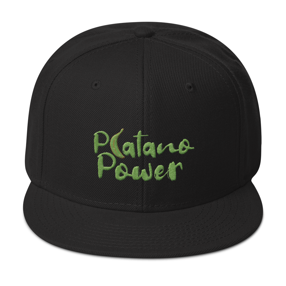 Platano Power Snapback Hat - 2020 - DominicanGirlfriend.com - Frases Dominicanas - República Dominicana Lifestyle Graphic T-Shirts Streetwear & Accessories - New York - Bronx - Washington Heights - Miami - Florida - Boca Chica - USA - Dominican Clothing
