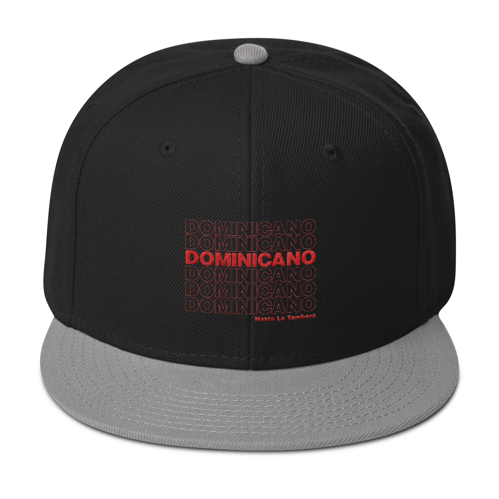 Dominicano Hasta La Tambora Snapback  - 2020 - DominicanGirlfriend.com - Frases Dominicanas - República Dominicana Lifestyle Graphic T-Shirts Streetwear & Accessories - New York - Bronx - Washington Heights - Miami - Florida - Boca Chica - USA - Dominican Clothing