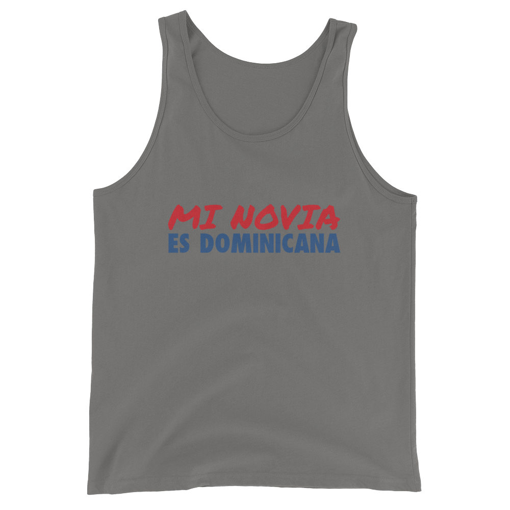 Mi Novia Es Dominicana Tank Top  - 2020 - DominicanGirlfriend.com - Frases Dominicanas - República Dominicana Lifestyle Graphic T-Shirts Streetwear & Accessories - New York - Bronx - Washington Heights - Miami - Florida - Boca Chica - USA - Dominican Clothing