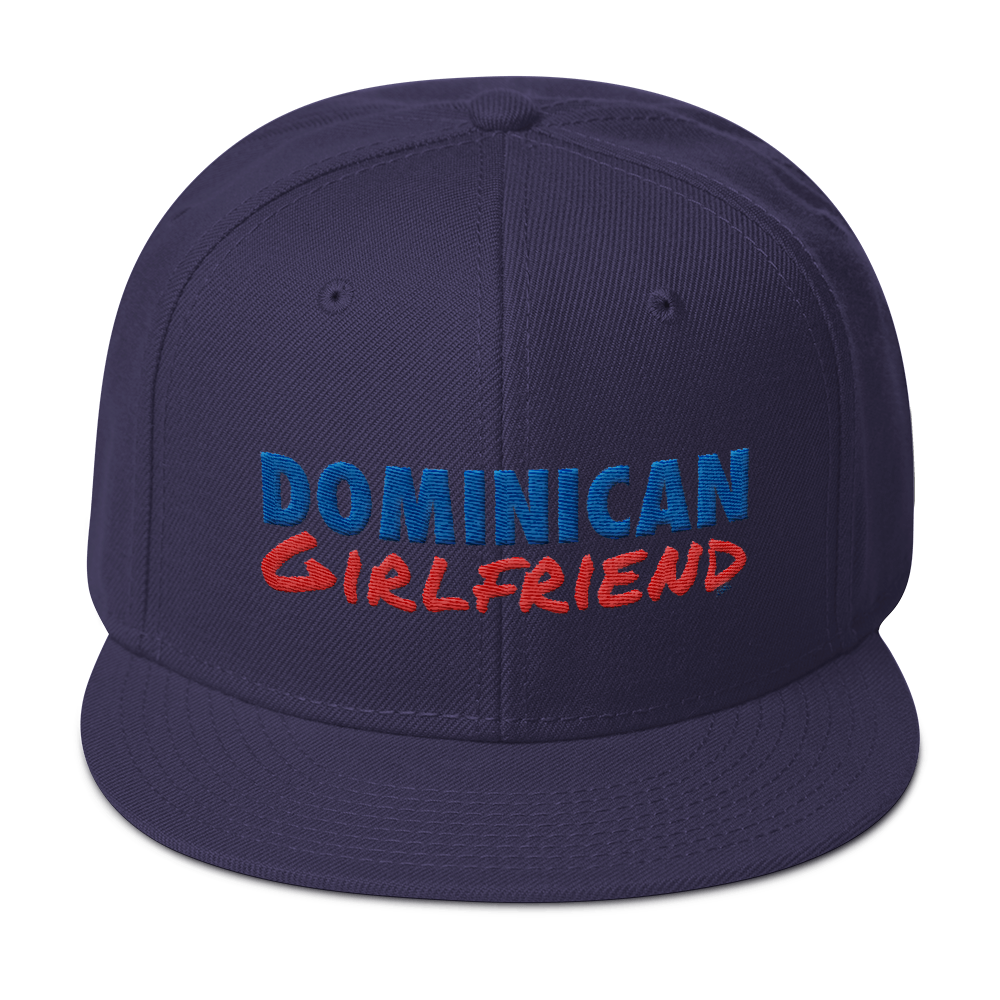 Dominican Girlfriend Snapback Hat - 2020 - DominicanGirlfriend.com - Frases Dominicanas - República Dominicana Lifestyle Graphic T-Shirts Streetwear & Accessories - New York - Bronx - Washington Heights - Miami - Florida - Boca Chica - USA - Dominican Clothing
