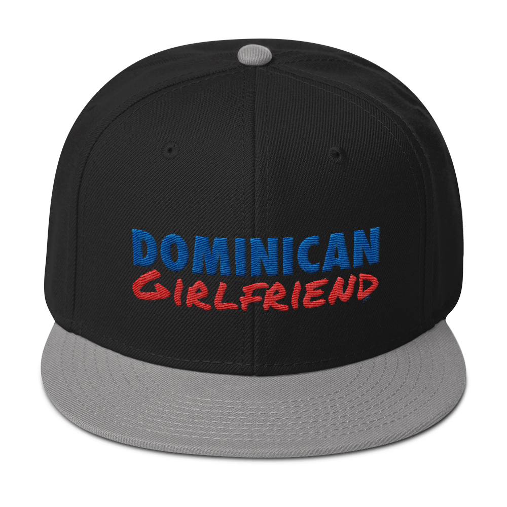 Dominican Girlfriend Snapback Hat - 2020 - DominicanGirlfriend.com - Frases Dominicanas - República Dominicana Lifestyle Graphic T-Shirts Streetwear & Accessories - New York - Bronx - Washington Heights - Miami - Florida - Boca Chica - USA - Dominican Clothing