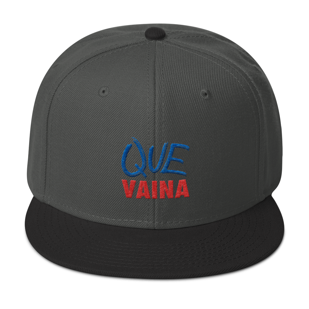 Que Vaina Snapback Hat - 2020 - DominicanGirlfriend.com - Frases Dominicanas - República Dominicana Lifestyle Graphic T-Shirts Streetwear & Accessories - New York - Bronx - Washington Heights - Miami - Florida - Boca Chica - USA - Dominican Clothing