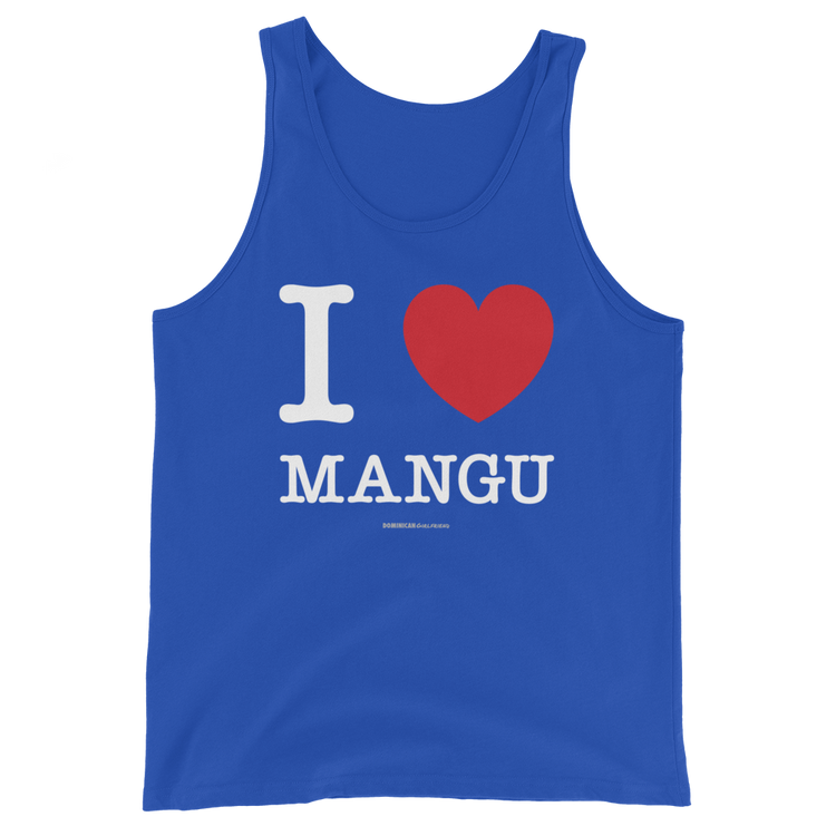 I Love Mangu Unisex Tank Top - 2020 - DominicanGirlfriend.com - Frases Dominicanas - República Dominicana Lifestyle Graphic T-Shirts Streetwear & Accessories - New York - Bronx - Washington Heights - Miami - Florida - Boca Chica - USA - Dominican Clothing