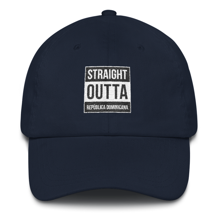 Straight Outta República Dominicana Dad hat - 2020 - DominicanGirlfriend.com - Frases Dominicanas - República Dominicana Lifestyle Graphic T-Shirts Streetwear & Accessories - New York - Bronx - Washington Heights - Miami - Florida - Boca Chica - USA - Dominican Clothing