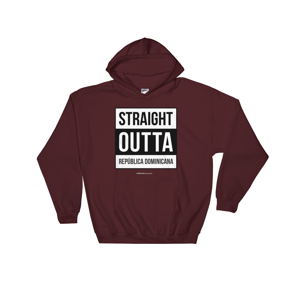Straight Outta República Dominicana Unisex Hoodie  - 2020 - DominicanGirlfriend.com - Frases Dominicanas - República Dominicana Lifestyle Graphic T-Shirts Streetwear & Accessories - New York - Bronx - Washington Heights - Miami - Florida - Boca Chica - USA - Dominican Clothing