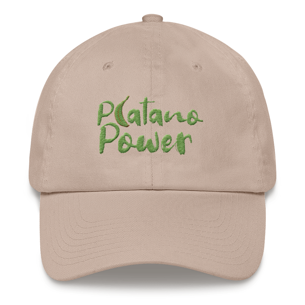 Platano Power Dad Hat - 2020 - DominicanGirlfriend.com - Frases Dominicanas - República Dominicana Lifestyle Graphic T-Shirts Streetwear & Accessories - New York - Bronx - Washington Heights - Miami - Florida - Boca Chica - USA - Dominican Clothing