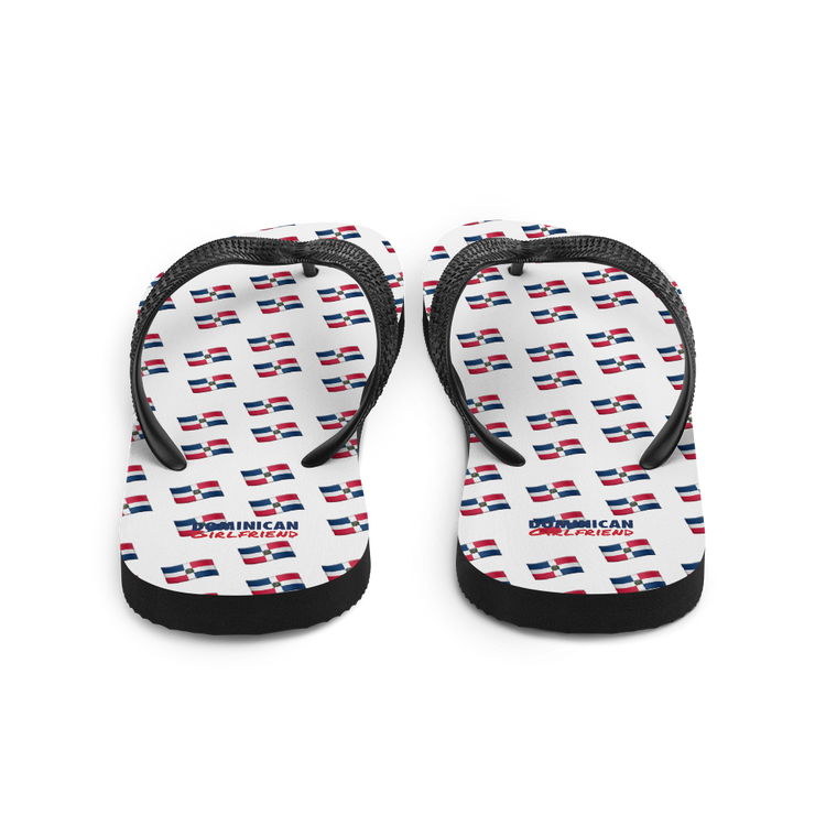 All-Over Emoji República Dominicana Flag Flip-Flops - 2020 - DominicanGirlfriend.com - Frases Dominicanas - República Dominicana Lifestyle Graphic T-Shirts Streetwear & Accessories - New York - Bronx - Washington Heights - Miami - Florida - Boca Chica - USA - Dominican Clothing