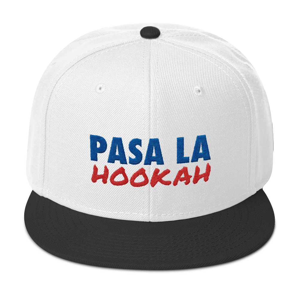 Pasa La Hookah Snapback Hat  - 2020 - DominicanGirlfriend.com - Frases Dominicanas - República Dominicana Lifestyle Graphic T-Shirts Streetwear & Accessories - New York - Bronx - Washington Heights - Miami - Florida - Boca Chica - USA - Dominican Clothing