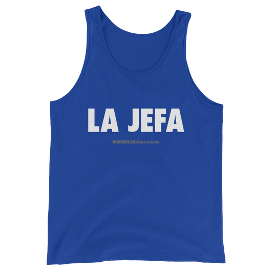 La Jefa Tank Top  - 2020 - DominicanGirlfriend.com - Frases Dominicanas - República Dominicana Lifestyle Graphic T-Shirts Streetwear & Accessories - New York - Bronx - Washington Heights - Miami - Florida - Boca Chica - USA - Dominican Clothing