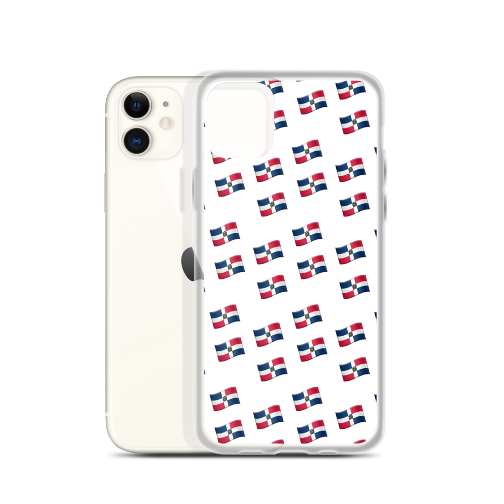 All-Over Emoji República Dominicana Flag iPhone Case  - 2020 - DominicanGirlfriend.com - Frases Dominicanas - República Dominicana Lifestyle Graphic T-Shirts Streetwear & Accessories - New York - Bronx - Washington Heights - Miami - Florida - Boca Chica - USA - Dominican Clothing