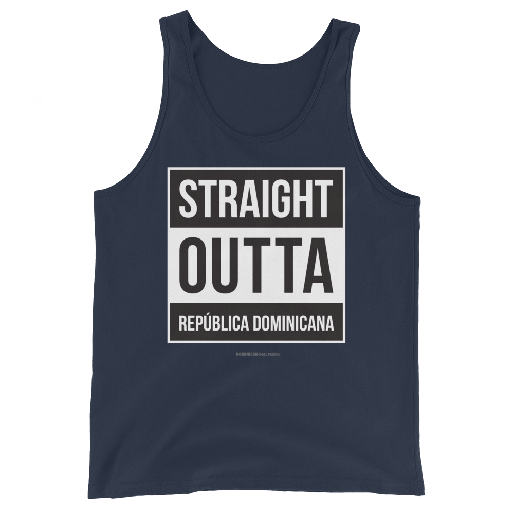 Straight Outta República Dominicana Unisex Tank Top  - 2020 - DominicanGirlfriend.com - Frases Dominicanas - República Dominicana Lifestyle Graphic T-Shirts Streetwear & Accessories - New York - Bronx - Washington Heights - Miami - Florida - Boca Chica - USA - Dominican Clothing