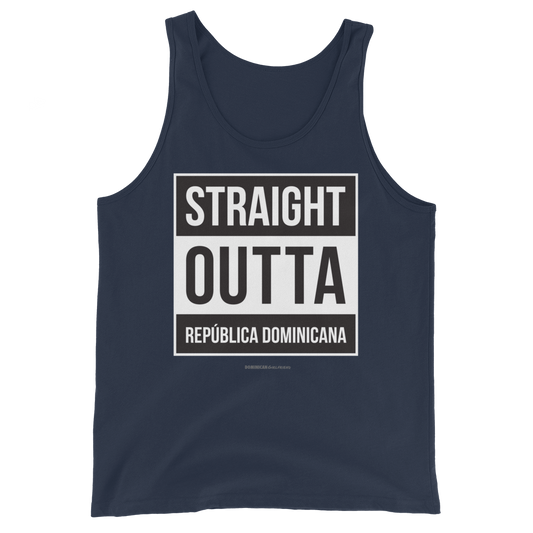 Straight Outta República Dominicana Unisex Tank Top  - 2020 - DominicanGirlfriend.com - Frases Dominicanas - República Dominicana Lifestyle Graphic T-Shirts Streetwear & Accessories - New York - Bronx - Washington Heights - Miami - Florida - Boca Chica - USA - Dominican Clothing