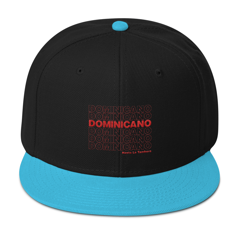 Dominicano Hasta La Tambora Snapback  - 2020 - DominicanGirlfriend.com - Frases Dominicanas - República Dominicana Lifestyle Graphic T-Shirts Streetwear & Accessories - New York - Bronx - Washington Heights - Miami - Florida - Boca Chica - USA - Dominican Clothing