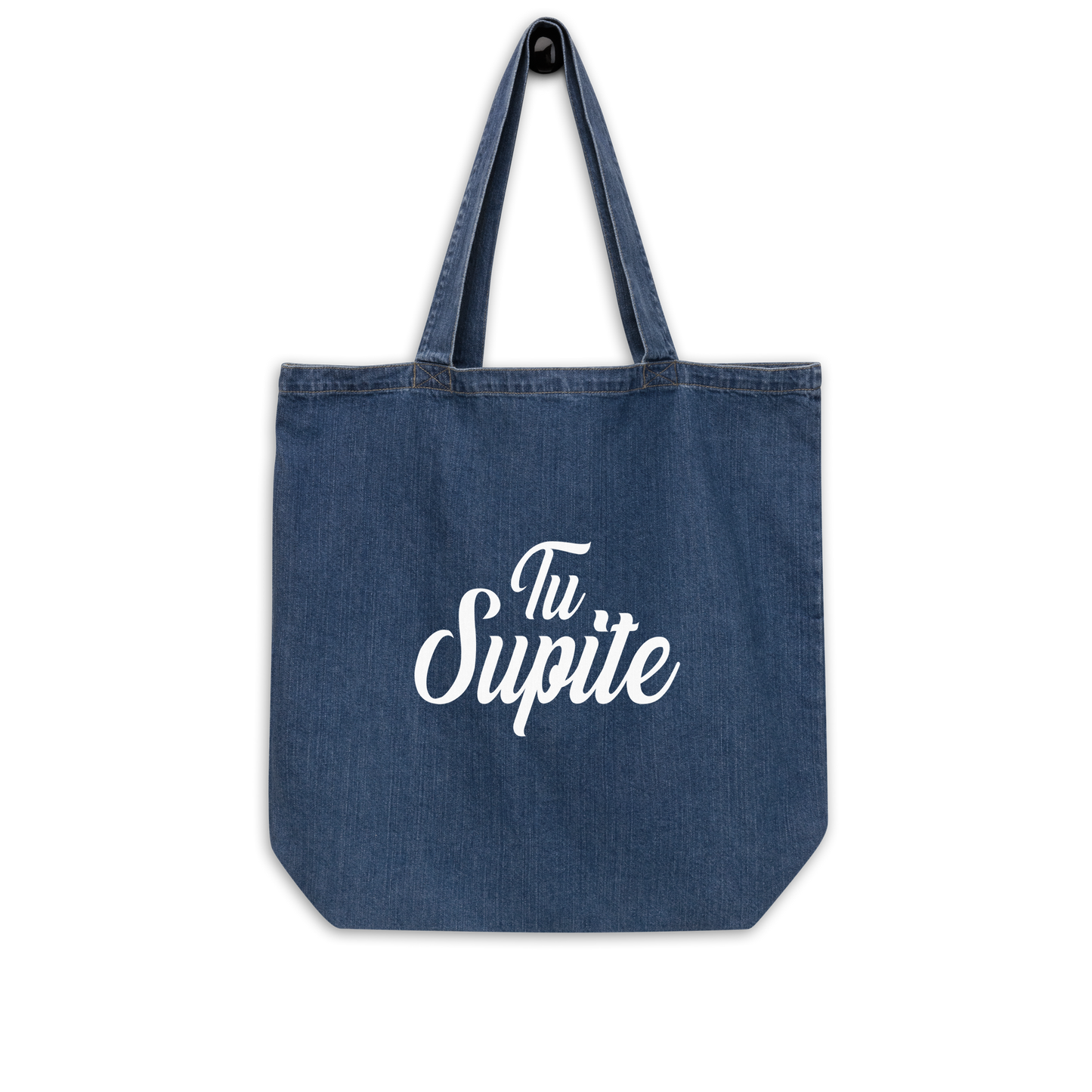 Tu Supite Organic Denim Tote Bag - 2020 - DominicanGirlfriend.com - Frases Dominicanas - República Dominicana Lifestyle Graphic T-Shirts Streetwear & Accessories - New York - Bronx - Washington Heights - Miami - Florida - Boca Chica - USA - Dominican Clothing