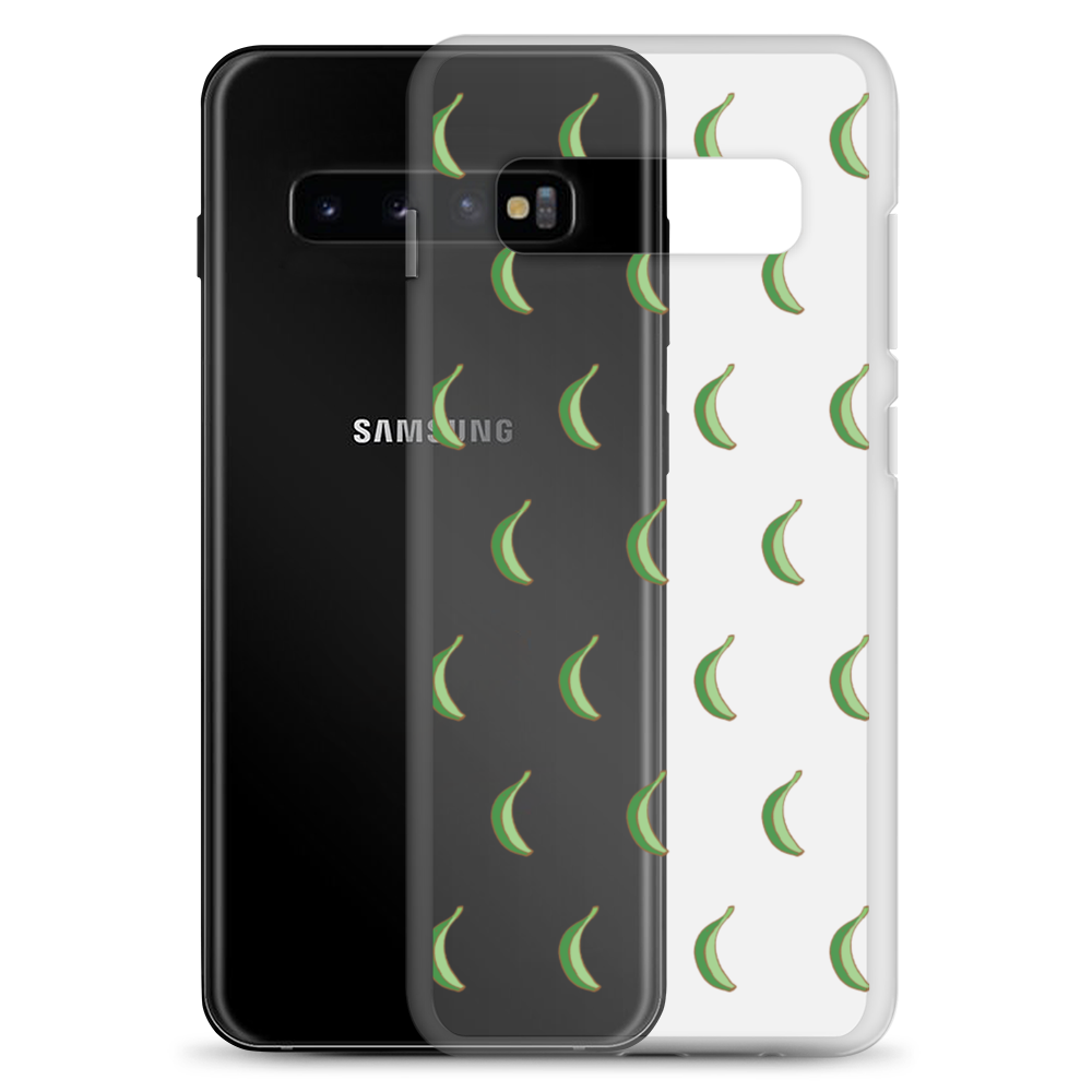 Platano All-Over Samsung Case (Transparent) - 2020 - DominicanGirlfriend.com - Frases Dominicanas - República Dominicana Lifestyle Graphic T-Shirts Streetwear & Accessories - New York - Bronx - Washington Heights - Miami - Florida - Boca Chica - USA - Dominican Clothing