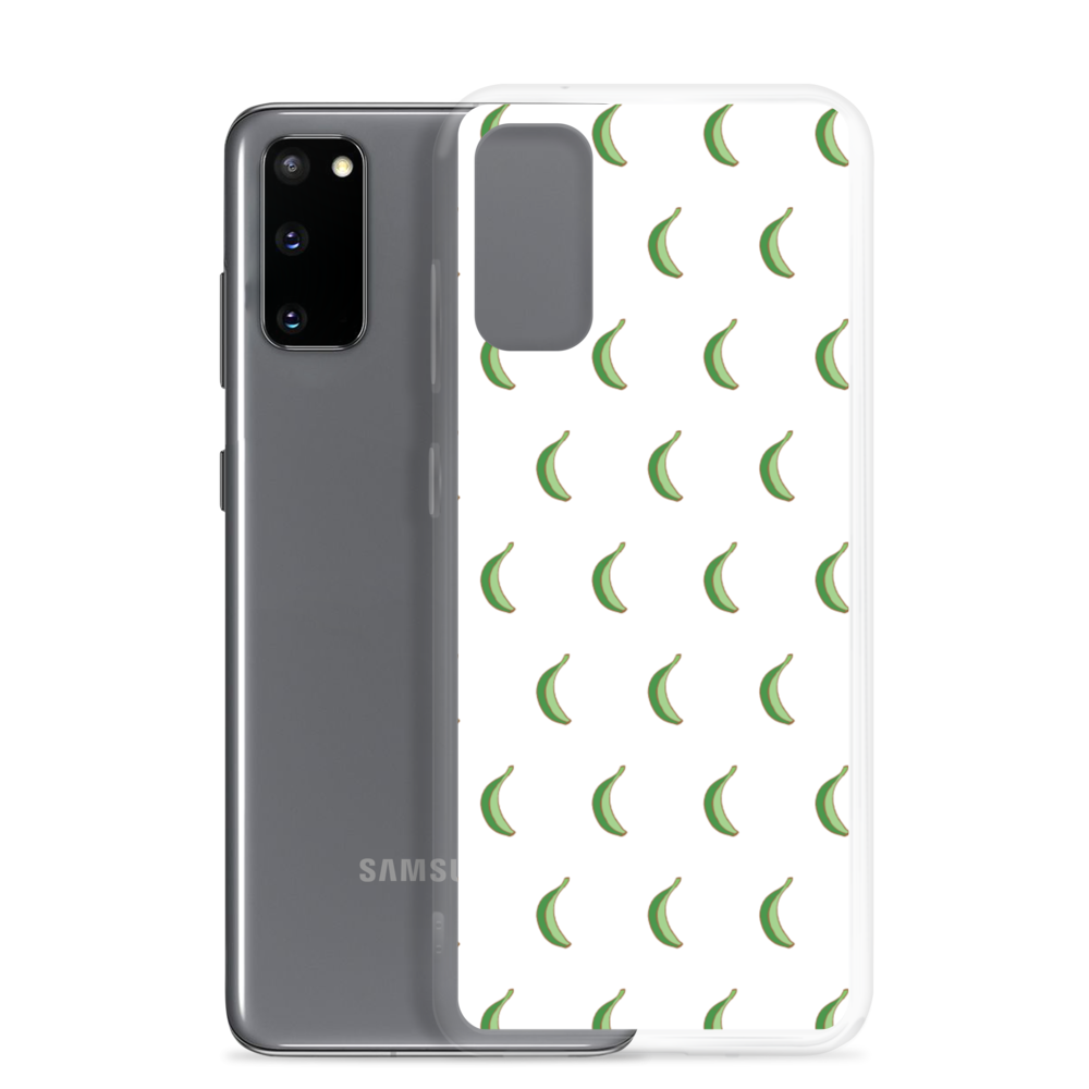 Platano All-Over Samsung Case (White)  - 2020 - DominicanGirlfriend.com - Frases Dominicanas - República Dominicana Lifestyle Graphic T-Shirts Streetwear & Accessories - New York - Bronx - Washington Heights - Miami - Florida - Boca Chica - USA - Dominican Clothing