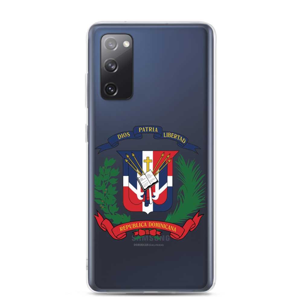 Escudo de la República Dominicana Samsung Case - 2020 - DominicanGirlfriend.com - Frases Dominicanas - República Dominicana Lifestyle Graphic T-Shirts Streetwear & Accessories - New York - Bronx - Washington Heights - Miami - Florida - Boca Chica - USA - Dominican Clothing