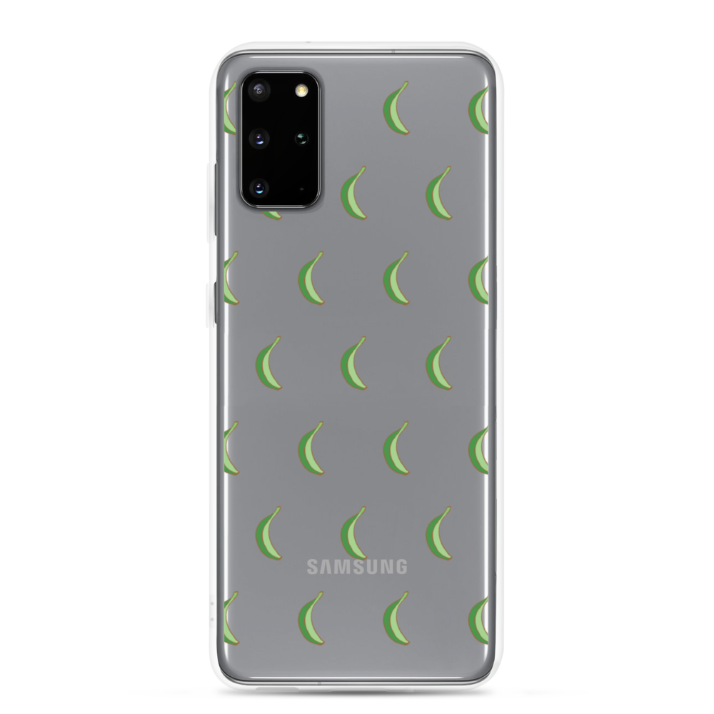 Platano All-Over Samsung Case (Transparent) - 2020 - DominicanGirlfriend.com - Frases Dominicanas - República Dominicana Lifestyle Graphic T-Shirts Streetwear & Accessories - New York - Bronx - Washington Heights - Miami - Florida - Boca Chica - USA - Dominican Clothing