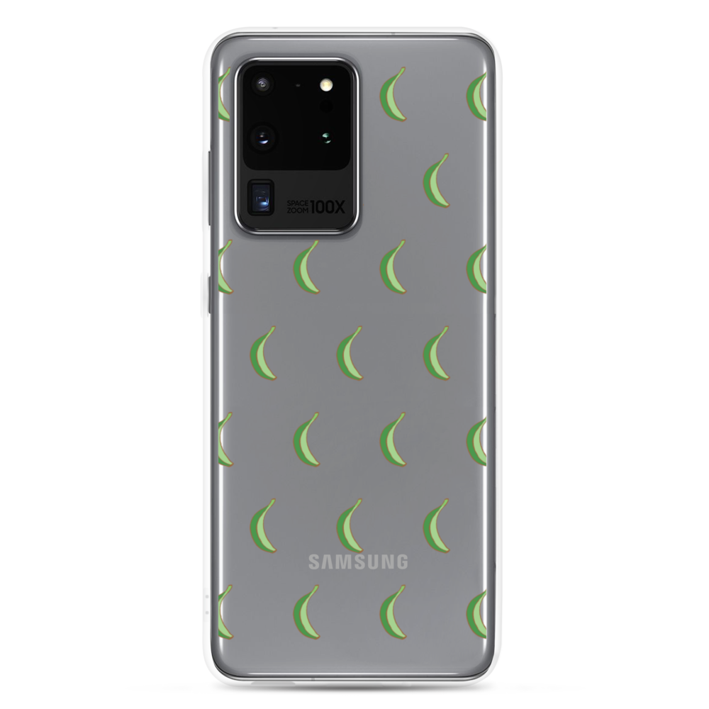 Platano All-Over Samsung Case (Transparent)  - 2020 - DominicanGirlfriend.com - Frases Dominicanas - República Dominicana Lifestyle Graphic T-Shirts Streetwear & Accessories - New York - Bronx - Washington Heights - Miami - Florida - Boca Chica - USA - Dominican Clothing